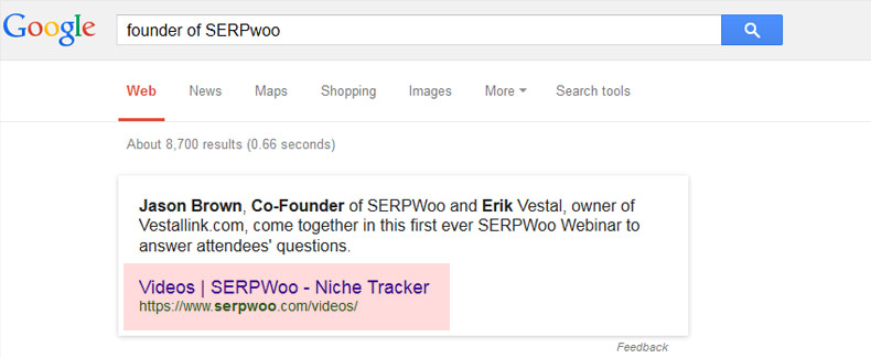 Founder Of SERPWoo Query