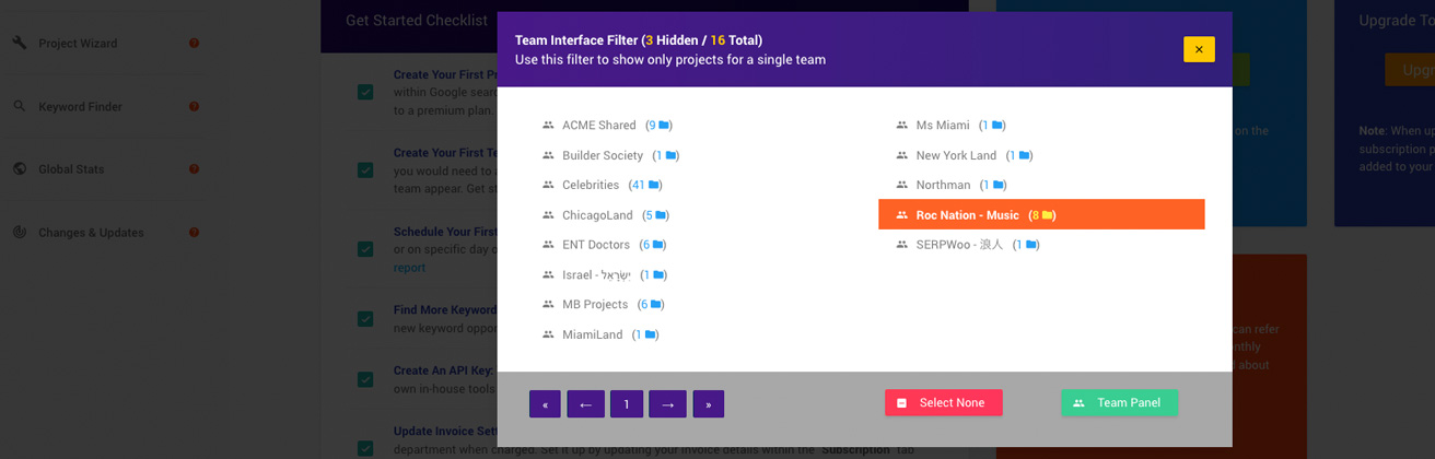 New Teams and Sharing Feature