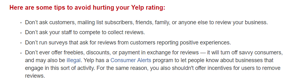 Yelp Bad Rating