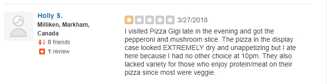 Bad Pizza Review