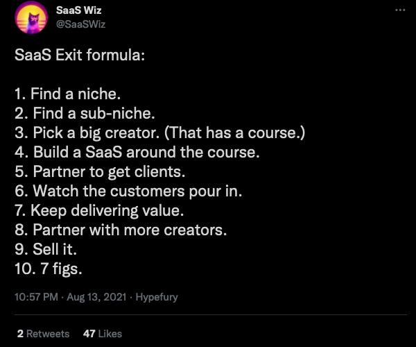 SAAS Exit Formula