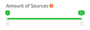 Keyword Finder - Amount of Sources