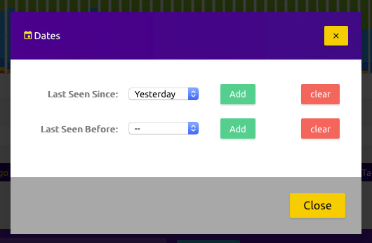 Rank Tracking: Filter Dates